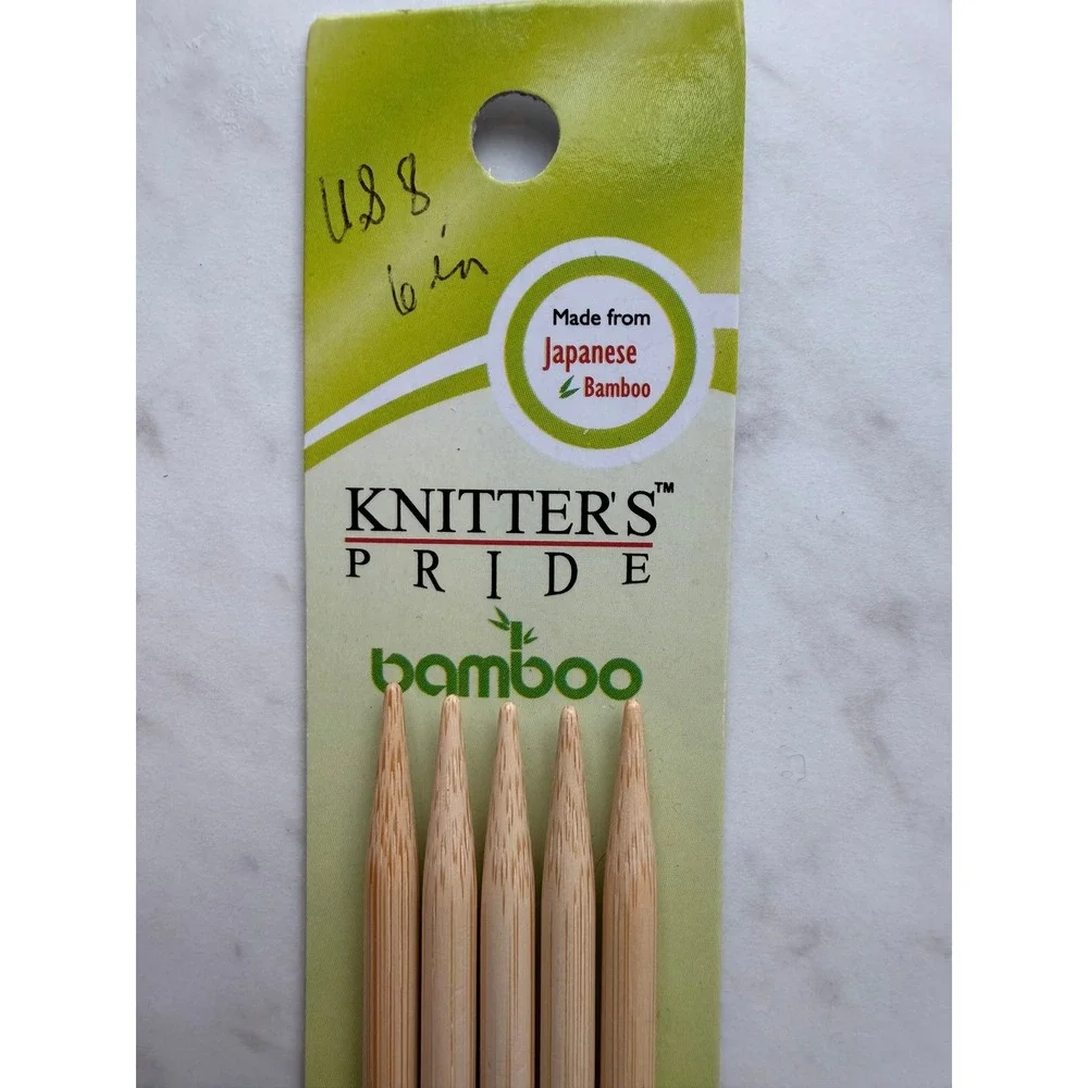 ChiaoGoo Knitter's Pride Clover Knitting DPN Needles Mixed Sizes Bamboo Lot of 3